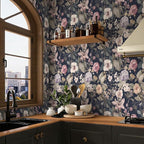 Jeweluck Vintage Floral Peel and Stick Wallpaper Floral Contact Paper 16.9" x - Image 3