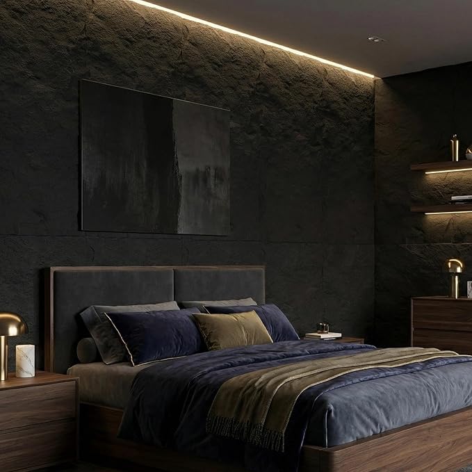 BEAUTYPEAK 3D Faux Stone Wall Panels, Home & Office Accent Wall, Easy Install - Image 7