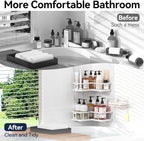 YASONIC Shower Caddy Corner, No Drilling Shower Organizer Corner - Image 7