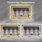 LOAAO 55X36 LED Bathroom Mirror - Image 5