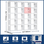 Mavivegue 20 Cube Book Shelf, Storage Organizer, Large DIY Bookcase, Metal Cube - Image 2