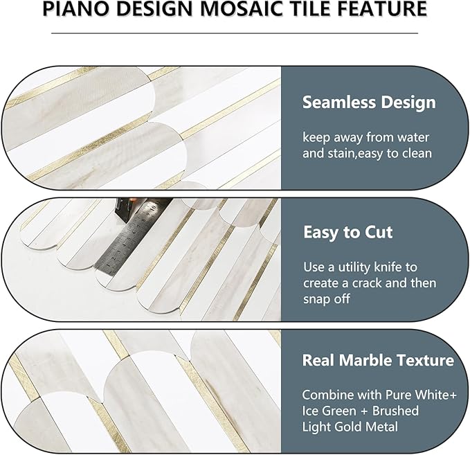Vamos Tile Peel and Stick Backsplash Seamless Tile - Image 3