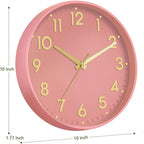 Mosewa Wall Clock 10 Inch, Battery Operated Silent Non-Ticking Modern Analog - Image 3
