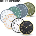 Wall Clocks Battery Operated 10 inch Modern Wall Clock, Silent Non Ticking Wall - Image 9