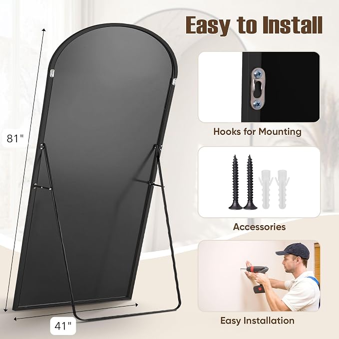 Full Length Mirror, Oversized Floor Mirrors, Leaning Free Standing Mirrors - Image 6