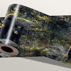 Forest Bear Wallpaper Border 196x4 Inch Peel and Stick Wall Border Self by IOHEFY