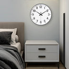 HZDHCLH White Analog Wall Clocks Battery Operated, 12 inch Silent Non Ticking - Image 6