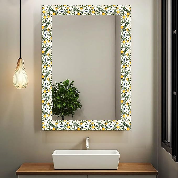 IVN Wallpaper Border Peel and Stick PVC Citrus Blossom and Bird Design 4x196 - Image 4