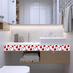 IVN Red Rose Black Butterfly Peel and Stick Wallpaper Border 4 x 196 Inch Self - Image 4