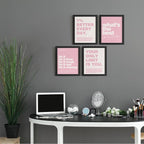 DSHFG Motivational Inspirational Office Wall Art Decor Prints Set of 4 - Image 4