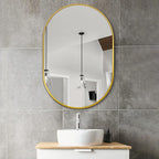 Bathroom Mirror for Wall, Metal Framed Vanity Mirror - Image 2