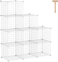 C&AHOME Wire Cube Storage, 9-Cube Organizer Metal, Wire C Grids Storage by CAHOME