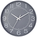HZDHCLH Modern Wall Clocks Battery Operated, 10 inch Small Wall Clock forSilent by HZDHCLH