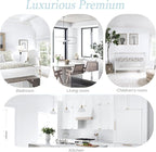 Dimoon 17.7''x118'' Peel and Stick Wallpaper White Contact Paper - Image 8
