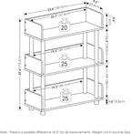 Furinno TURN-N-TUBE Display Shelf, 3-Tier Storage Shelves - Image 3