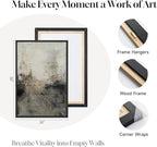 Large Framed Neutral Abstract Wall Art Set of 2 - Image 6
