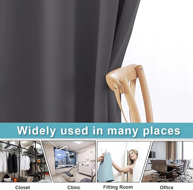 RYB HOME Extra Long Curtains Light Block Soundproof Privacy Blinds - Image 5