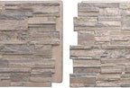 EverStone Cascade Faux Stone Panel, 48 5/8"W x 24 3/4"H x 1 1/4"D, Polermo Color - Image 8