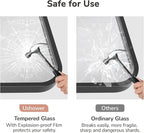 USHOWER 2-Pack Black Bathroom Mirrors Over Sink 22 x 30 Inch, Metal Frame - Image 4