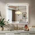 32X36 LED Bathroom Mirror with Lights, Backlit + Front Lit, Lighted Bathroom by Rpoesx