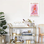 Spiritual Affirmation Art Poster Pink Woman Canvas Wall Art Aesthetic Pictures - Image 4