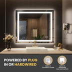 LOAAO 44"X36" LED Mirror for Bathroom, Lighted Bathroom Mirror - Image 6
