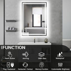 28“ x 36” LED Bathroom Mirror Fogless LED Mirror - Image 2