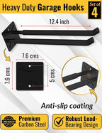 Ladder Hangers Set of 4 for Garage Wall - Image 2