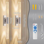 camuucci Battery Operated Wall Sconces Set of 2 Rechargeable Battery Powered - Image 4