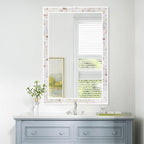 Tanmicoshomy Brown Shell Framed Rectangular Wall Mirrors - Image 6