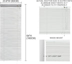 YIIBAII Mini Blinds Suitable for 24" W x 64" H Windows 1" Aluminum Horizontal - Image 6