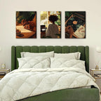 Black Woman Wall Art Set of 3 Fashion Black Girl Wall Decor, Trendy African - Image 8