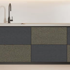 SHUFA Navy Blue Brown Cotton-Like Textured Grasscloth Wallpaper Matte Thick - Image 5