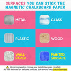 Magnetic Chalkboard Wallpaper Peel and Stick 40" x 18", Self-Adhesive - Image 6