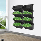Vertical Wall Planter with 24 Pots, Hanging Garden Plant Flowerpot Holder - Image 3