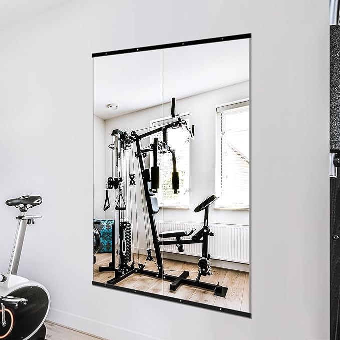 TRAHOME Home Gym Mirror for Wall, Glass Frameless Body Large Mirror for Home Gym - Image 4