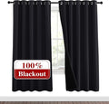 NICETOWN 100% Blackout Window Curtain Panels, Full Light Blocking Drapes by NICETOWN