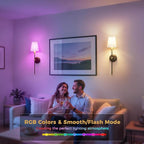 DORESshop Battery Operated Wall Sconce Set of 2, Wireless Wall Light Easy to - Image 4