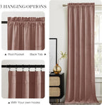 NICETOWN Dusty Pink Velvet Curtains - Image 7