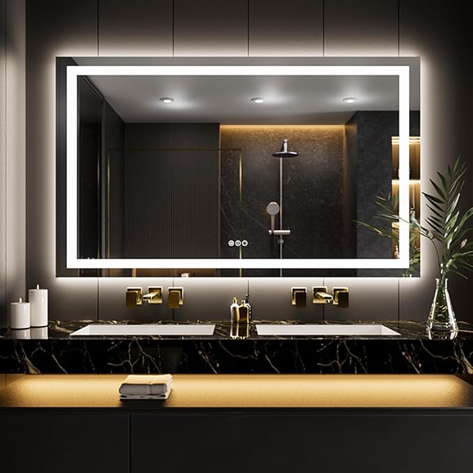 LOAAO 62"x36" LED Bathroom Mirror by LOAAO