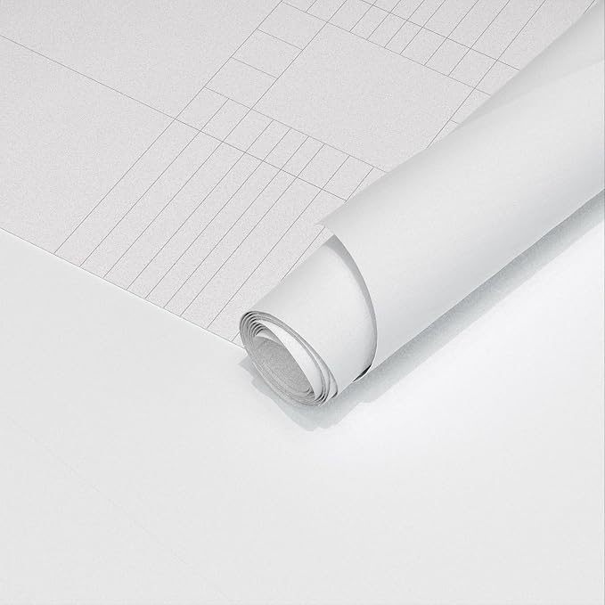 Yancorp 24"x394"/32.8' Matte White Contact Papaer Peel and Stick Wallpaper - Image 6