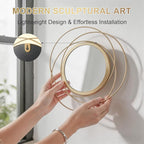 4 Piece Gold Round Wall Mirror Set Modern Metal Circle Home Decor - Image 5
