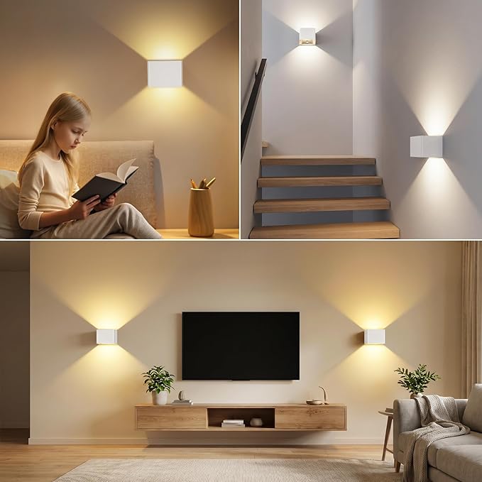 Yochoice Rechargeable Motion Sensor Wall Sconces Dimmable, 6000mAh Wireless - Image 7