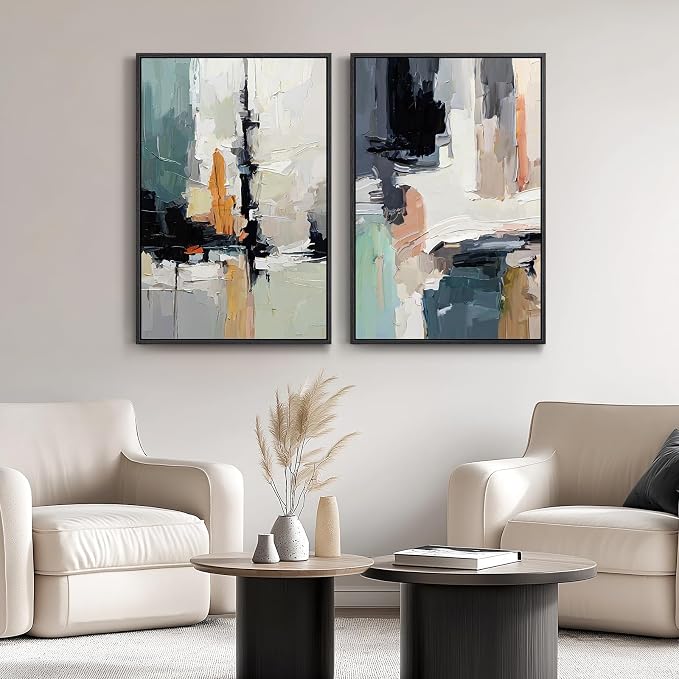 Framed Colorful Abstract Wall Art - Image 4