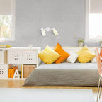 Grey Grasscloth Peel and Stick Wallpaper 17.7inchx118.1inch Textured Wallpaper - Image 2