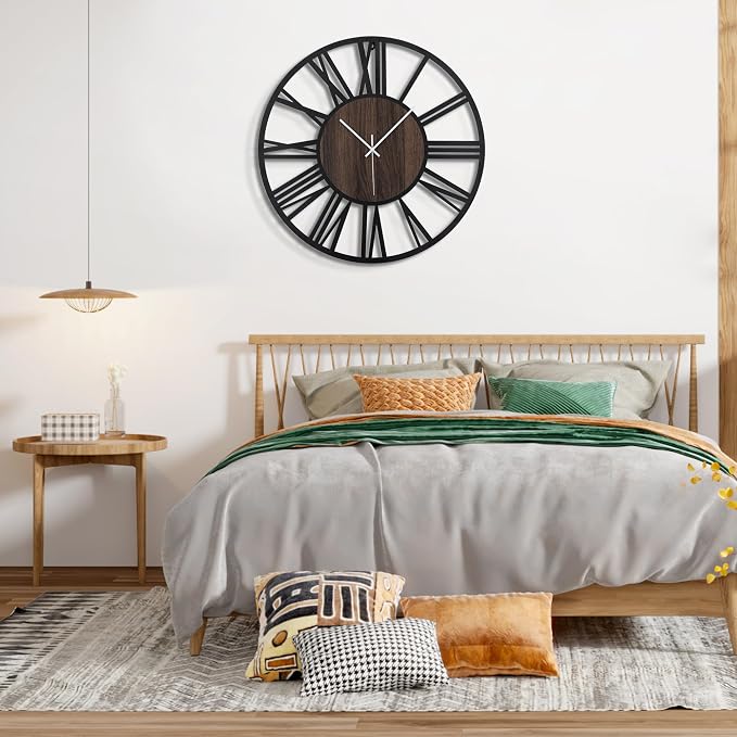Large Wall Clock for Living Room Decor, 14 Inch Non Ticking Silent, Battery - Image 7