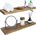 BGMG 30 inch Distressed Walnut Floating Shelves by BGMG