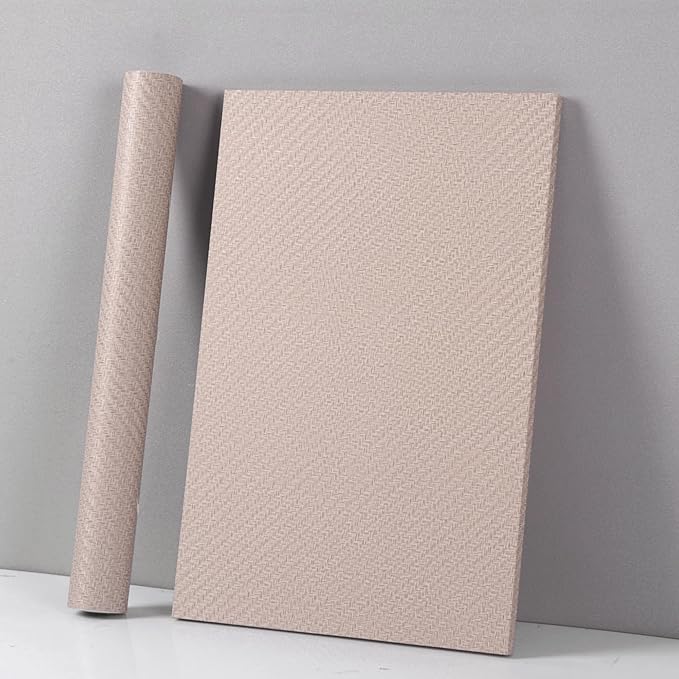 Haimin Fabric Wallpaper Textured Contact Paper Grasscloth Wallpaper Peel and - Image 4