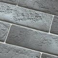 100 Whitewash Grey Faux Brick Wall Tiles, 3D Thin Brick Veneers by TORURAL