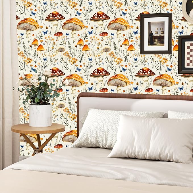 BOKEBEVE Vibrant Floral Peel and Stick Wallpaper Colorful Floral Wallpapers - Image 5